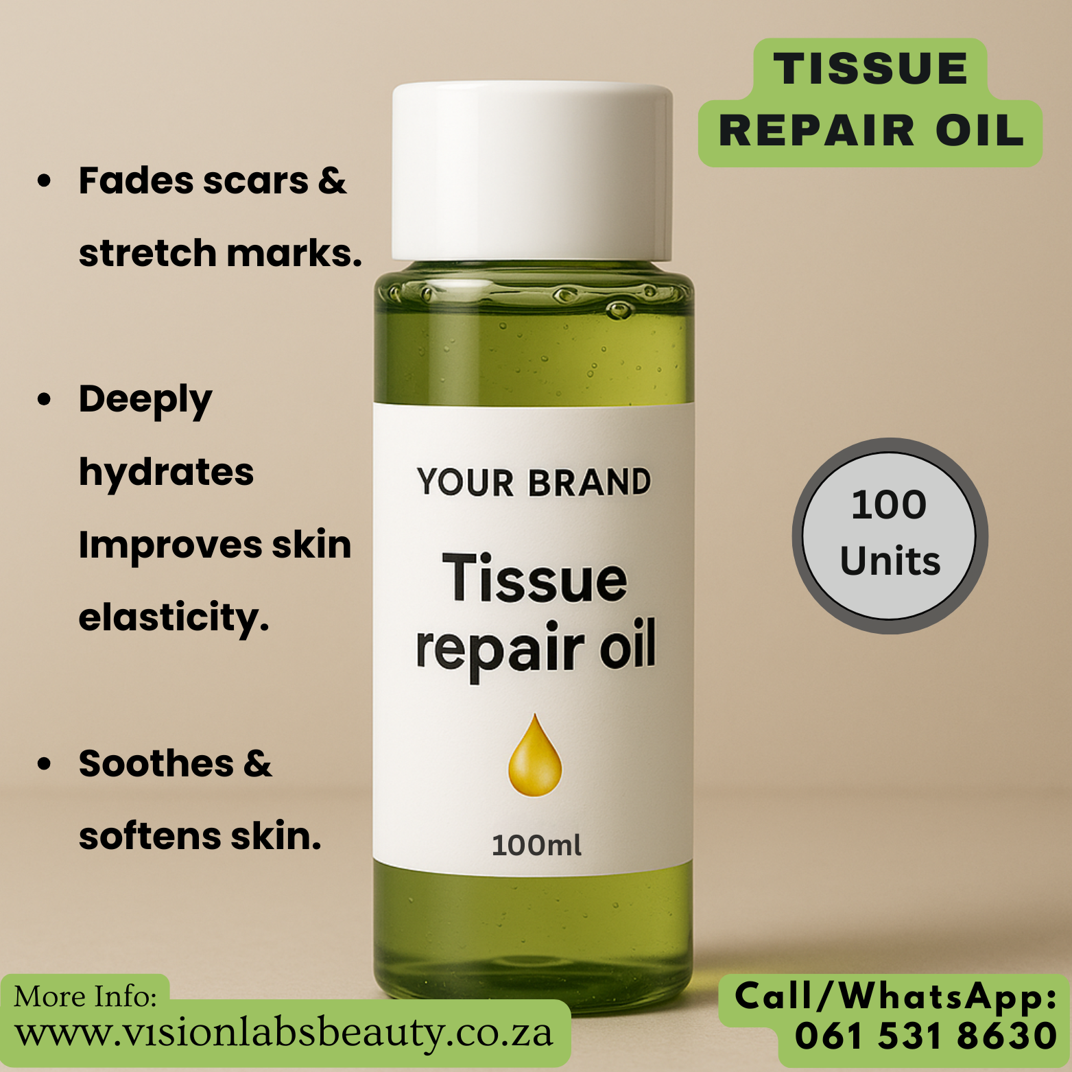 Tissue repair oil